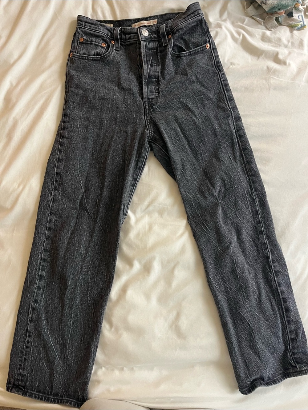 Women’s Levi’s Ribcage Straight Ankle Jeans Black